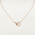 [LUXE JEWELRY] LOVE  FULL DIAMOND PENDANT NECKLACE