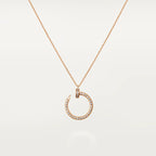 [Luxe]JUSTE NECKLACE PINK GOLD DIAMONDS