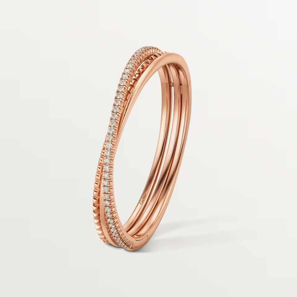 [LUXE JEWELRY] ETINCELLE HALF-PAVED DIAMOND BRACELET