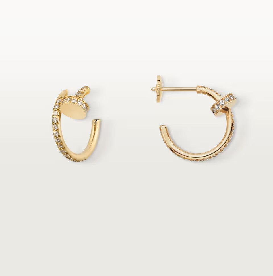 [LUXE JEWELRY] JUSTE FULL DIAMOND SMALL EARRINGS