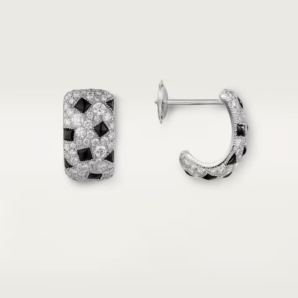 [LUXE JEWELRY] PANTHERE MINI FULL DIAMOND EARRINGS