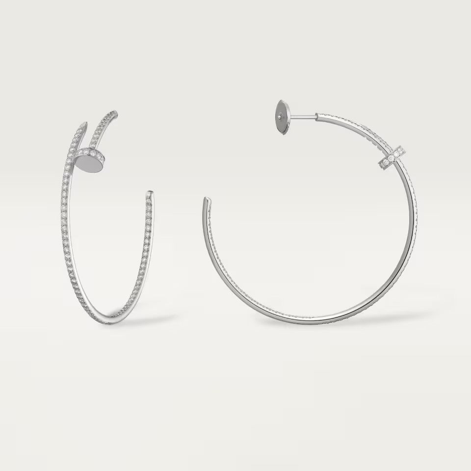 [LUXE JEWELRY] JUSTE FULL DIAMOND LARGE EARRINGS