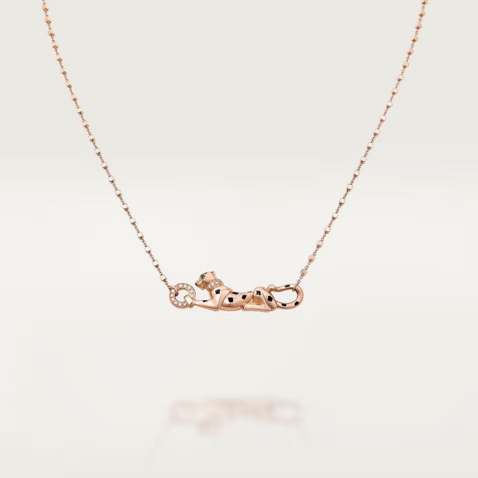 [LUXE JEWELRY] PANTHERE FULL DIAMOND NECKLACE