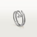 [LUXE JEWELRY] JUSTE RING 4.8MM HALF DIAMOND
