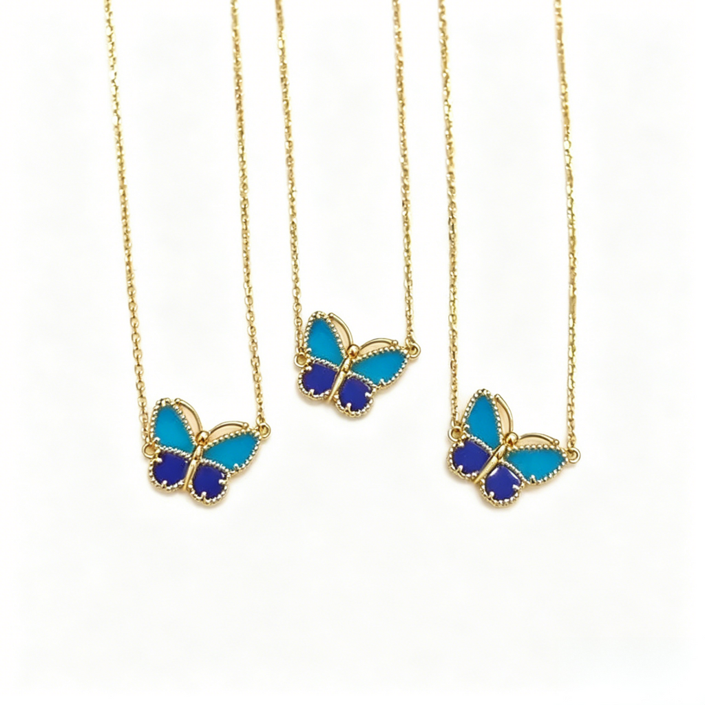 [LUXE JEWELRY] 2026 NEW LUCKY BUTTERFLY 1 MOTIFS NECKLACE