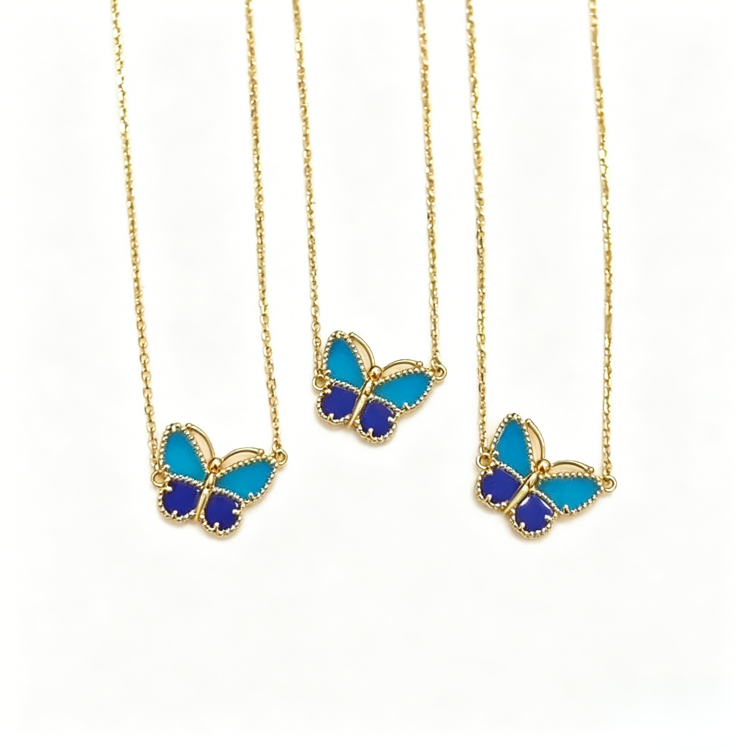 [LUXE JEWELRY] 2026 NEW LUCKY BUTTERFLY 1 MOTIFS NECKLACE
