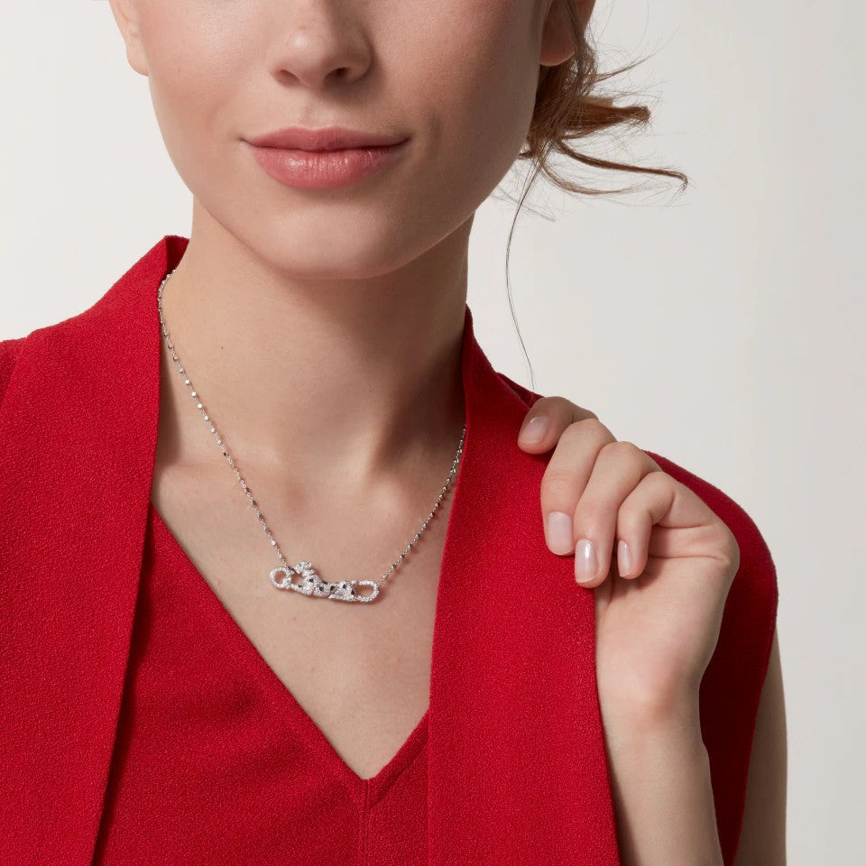 [LUXE JEWELRY] PANTHERE PAVED DIAMOND NECKLACE