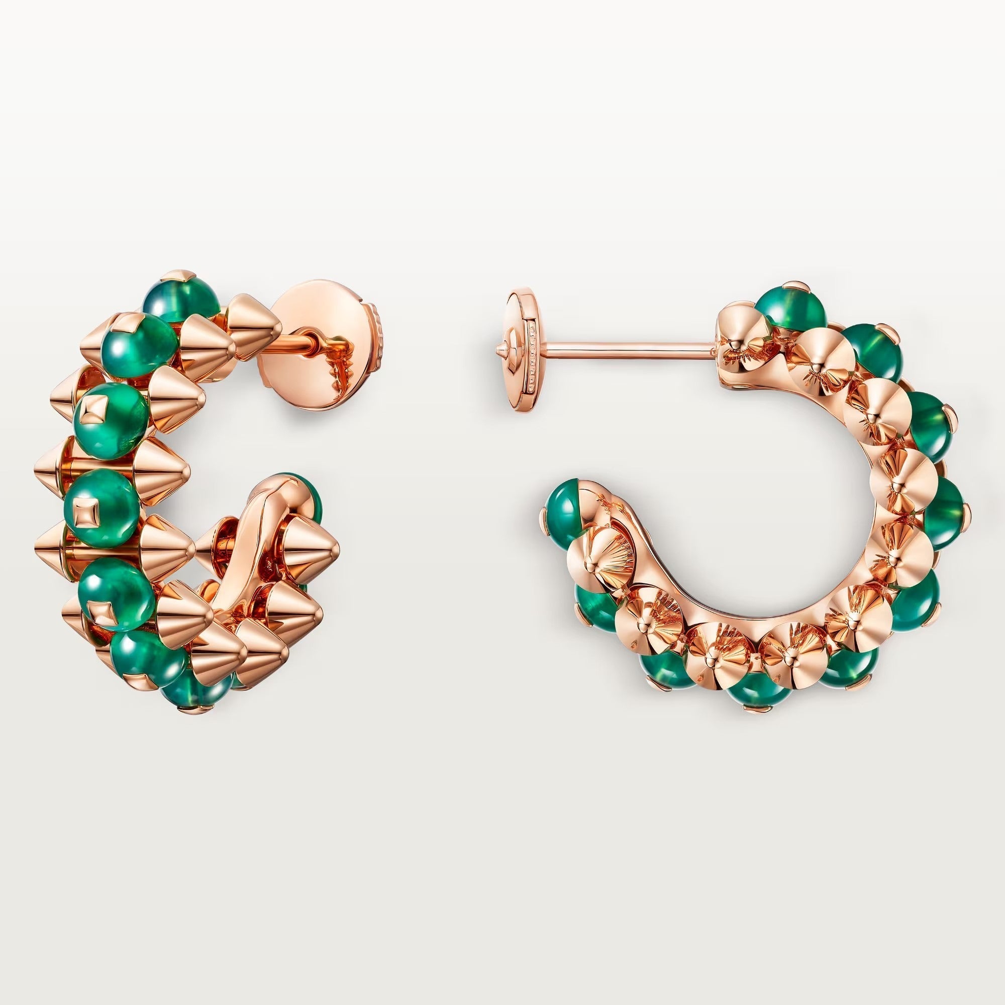 [LUXE JEWELRY] CLASH 7.9MM AGATE CHALCEDONY EARRINGS