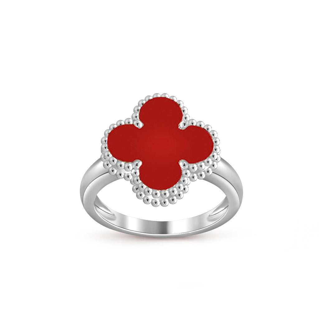 [LUXE JEWELRY]CLOVER SILVER RING COLLECTION