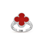 [LUXE JEWELRY]CLOVER SILVER RING COLLECTION