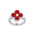 [LUXE JEWELRY]CLOVER SILVER DIOMND RING COLLECTION