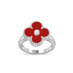 [LUXE JEWELRY]CLOVER SILVER DIOMND RING COLLECTION