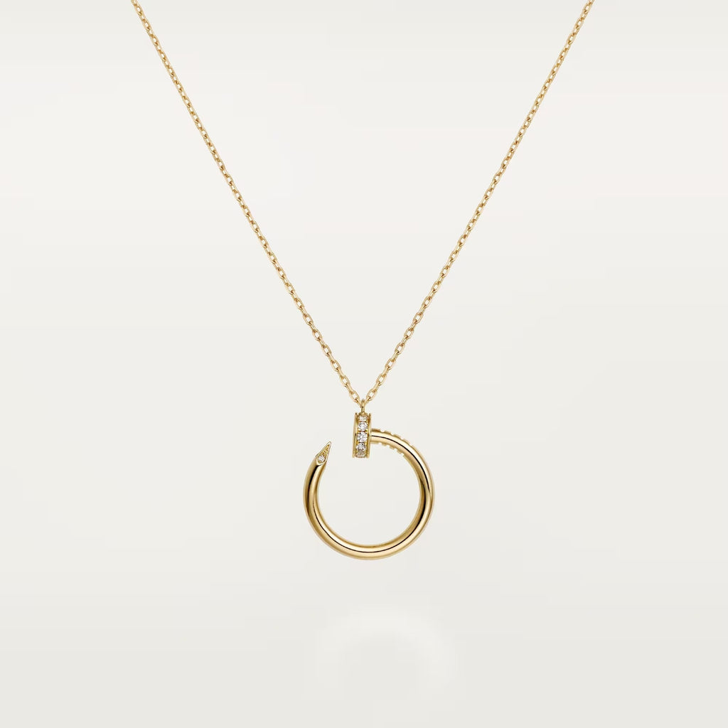 [LUXE JEWELRY] JUSTE NECKLACE HALF DIAMOND