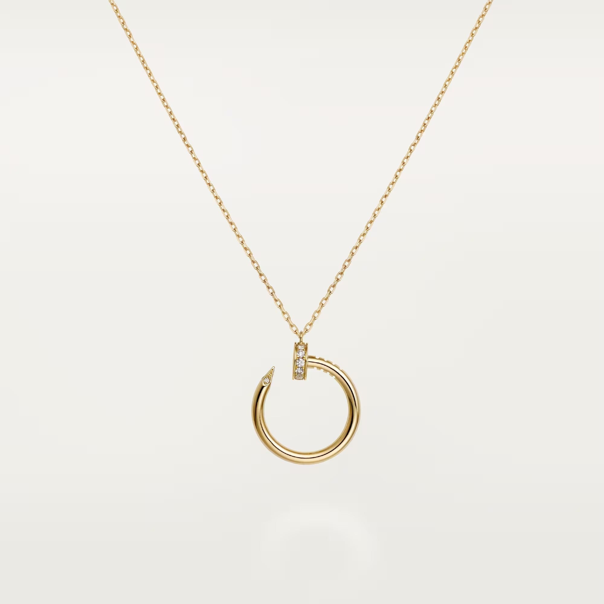 [LUXE JEWELRY] JUSTE NECKLACE HALF DIAMOND