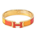 [LUXE JEWELRY]H BRACELET ORANGE RAINBOW CERAMIC