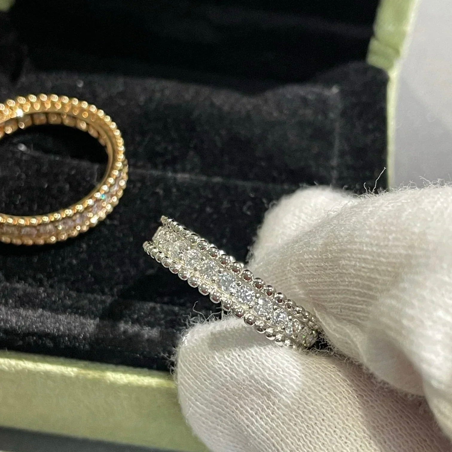 [LUXE JEWELRY]PERLEE DIAMOND SILVER RING