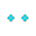 [LUXE JEWELRY]CLOVER  15MM DIAMOND EARRINGS COLLECTION