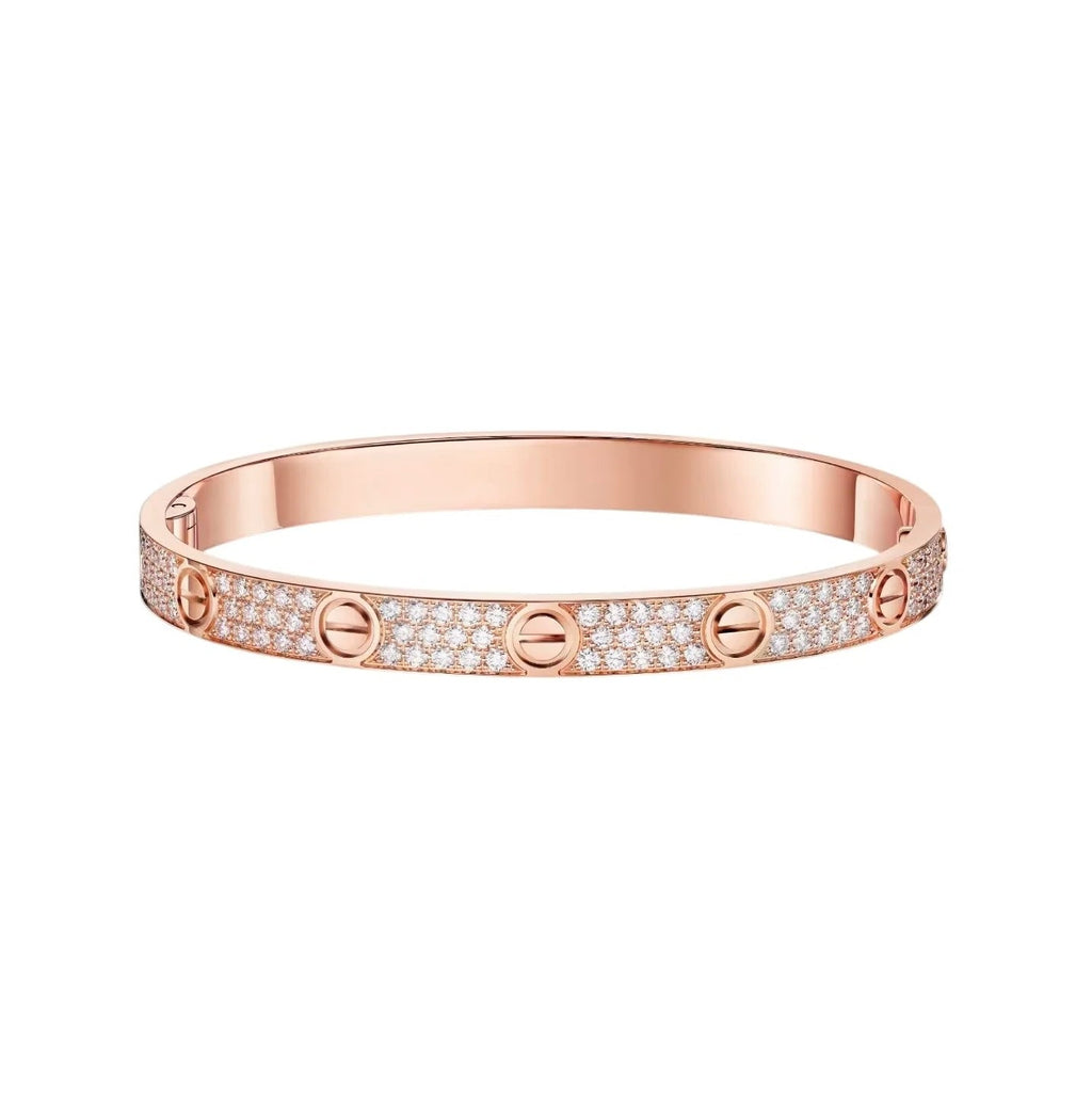 [LUXE JEWELRY] LOVE BRACELET 6.1MM DIAMOND-PAVED