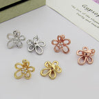 [LUXE JEWELRY] Flowerlace Earring Diamond 5 stones