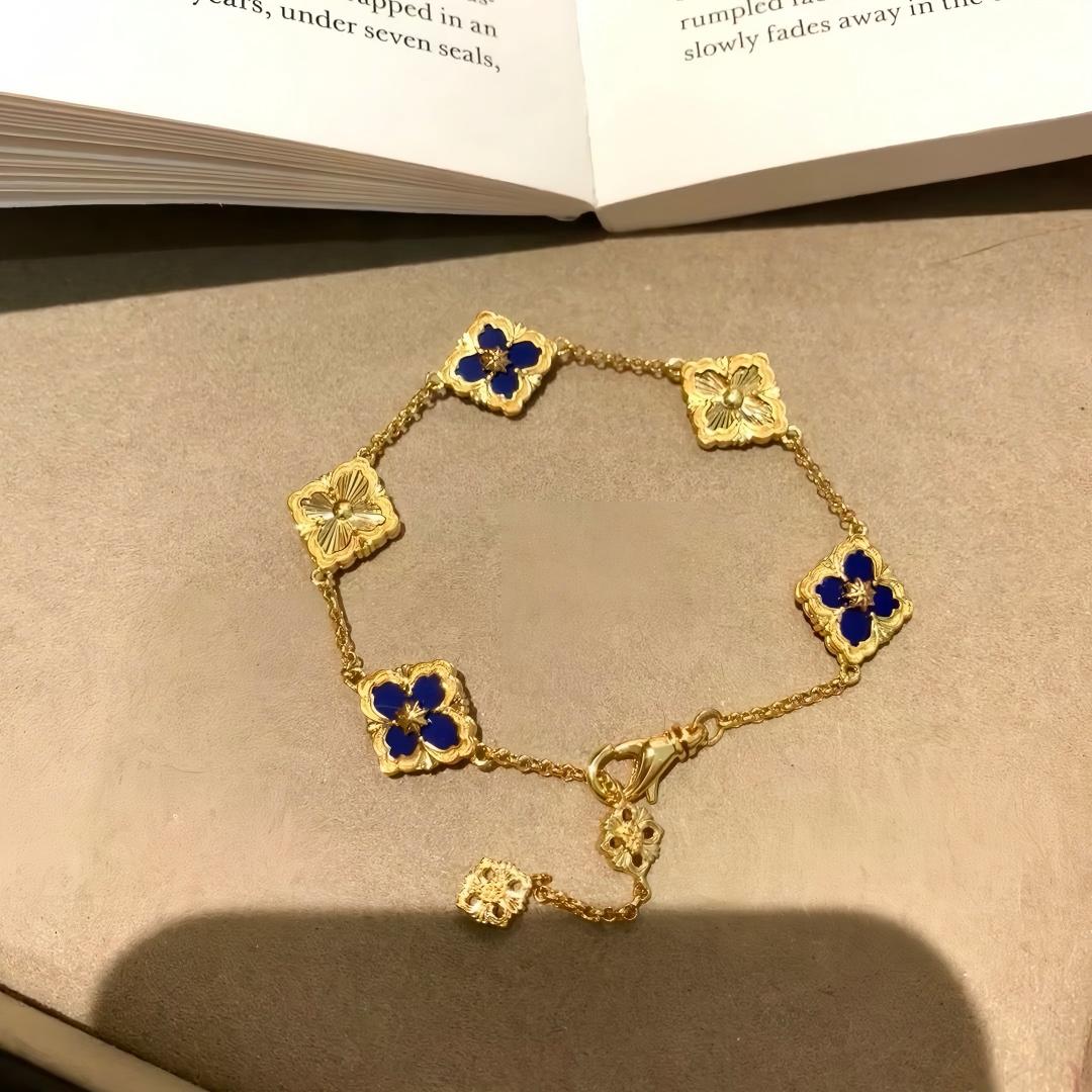 [LUXE JEWELRY] OPERA 5 MOTIFS TULLE ENAMEL BRACELET