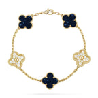 [LUXE JEWELRY]CLOVER 5 MOTIF PIETERSITE BRACELET COLLECTION