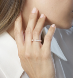[LUXE JEWELRY]ALLIANCE LIENS VIDENCE PAVED DIAMOND 4MM RING