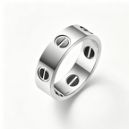 [LUXE JEWELRY] LOVE RING 5.5MM NO DIAMONDS  CERAMIC