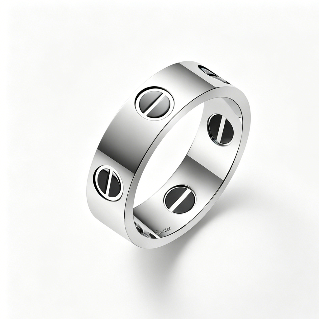 [LUXE JEWELRY] LOVE RING 5.5MM NO DIAMONDS  CERAMIC