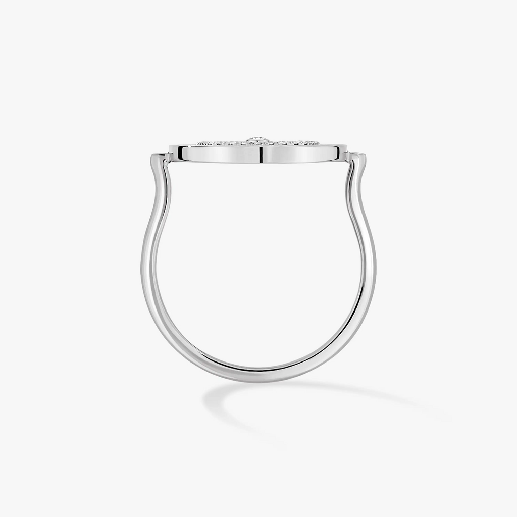 [Luxe Jewellery] LUCKY MOVE PAVED SILVER DIAMOND RING