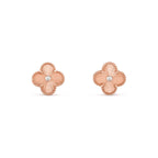 [LUXE JEWELRY]CLOVER  15MM DIAMOND EARRINGS COLLECTION