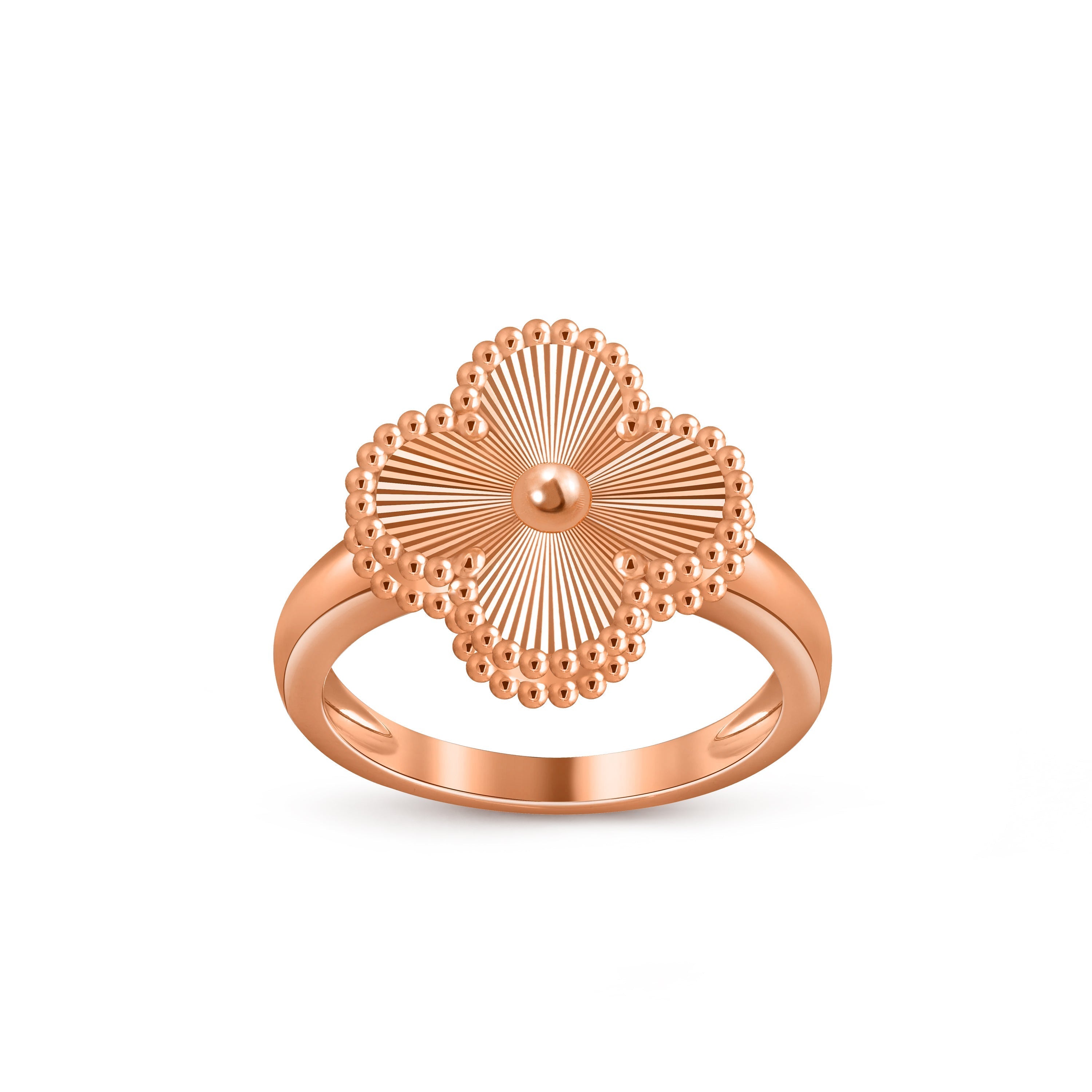 [LUXE JEWELRY]CLOVER RING ROSE GOLD COLLECTION