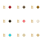 [Luxe]CLOVER 15MM MOP EARRINGS COLLECTION