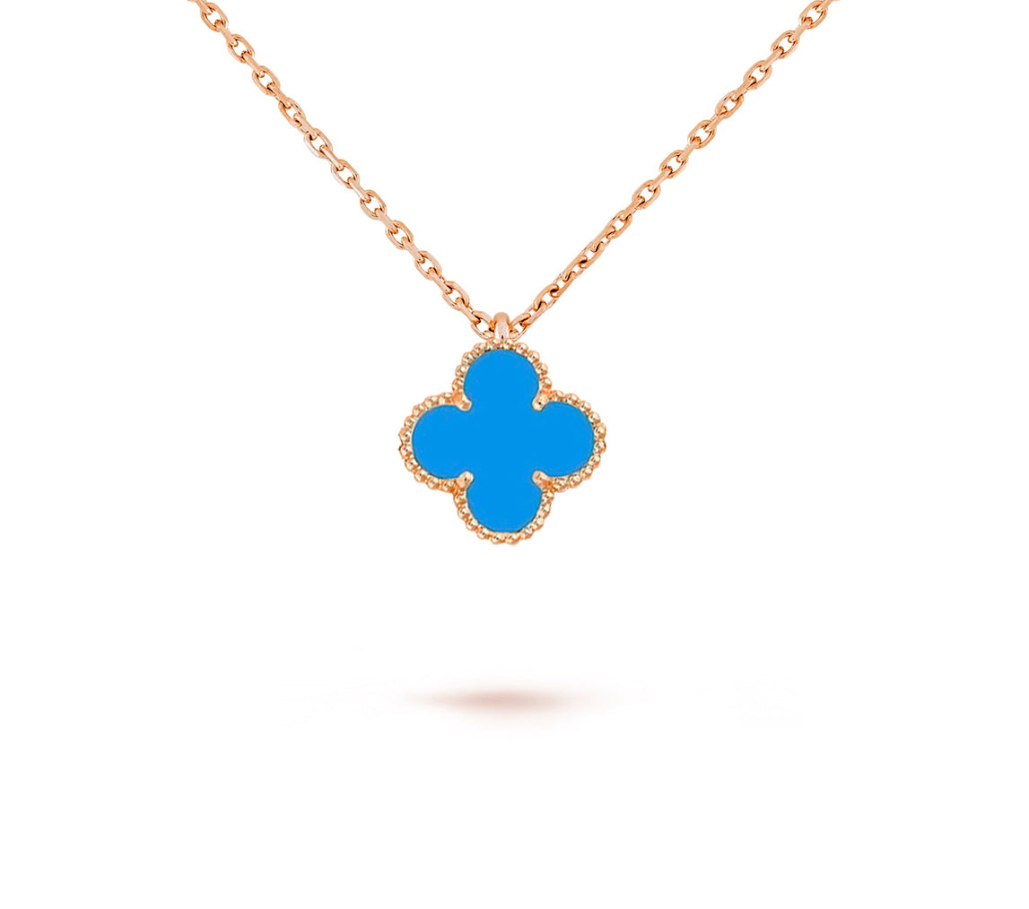 [LUXE JEWELRY]CLOVER MINI 9.5MM CARNELIANS NECKLACE COLLECTION