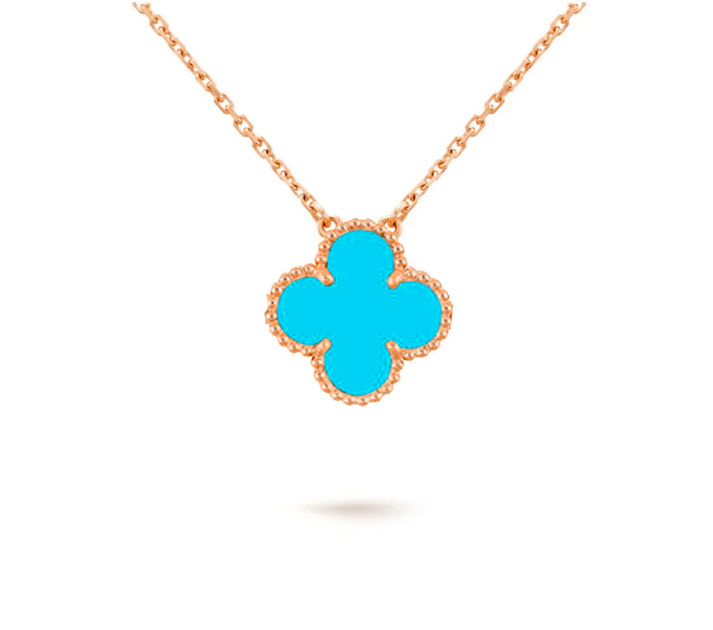 [LUXE JEWELRY]CLOVER 15MM SINGLE FLOWER NECKLACE COLLECTION