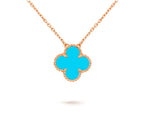 [LUXE JEWELRY]CLOVER 15MM SINGLE FLOWER NECKLACE COLLECTION