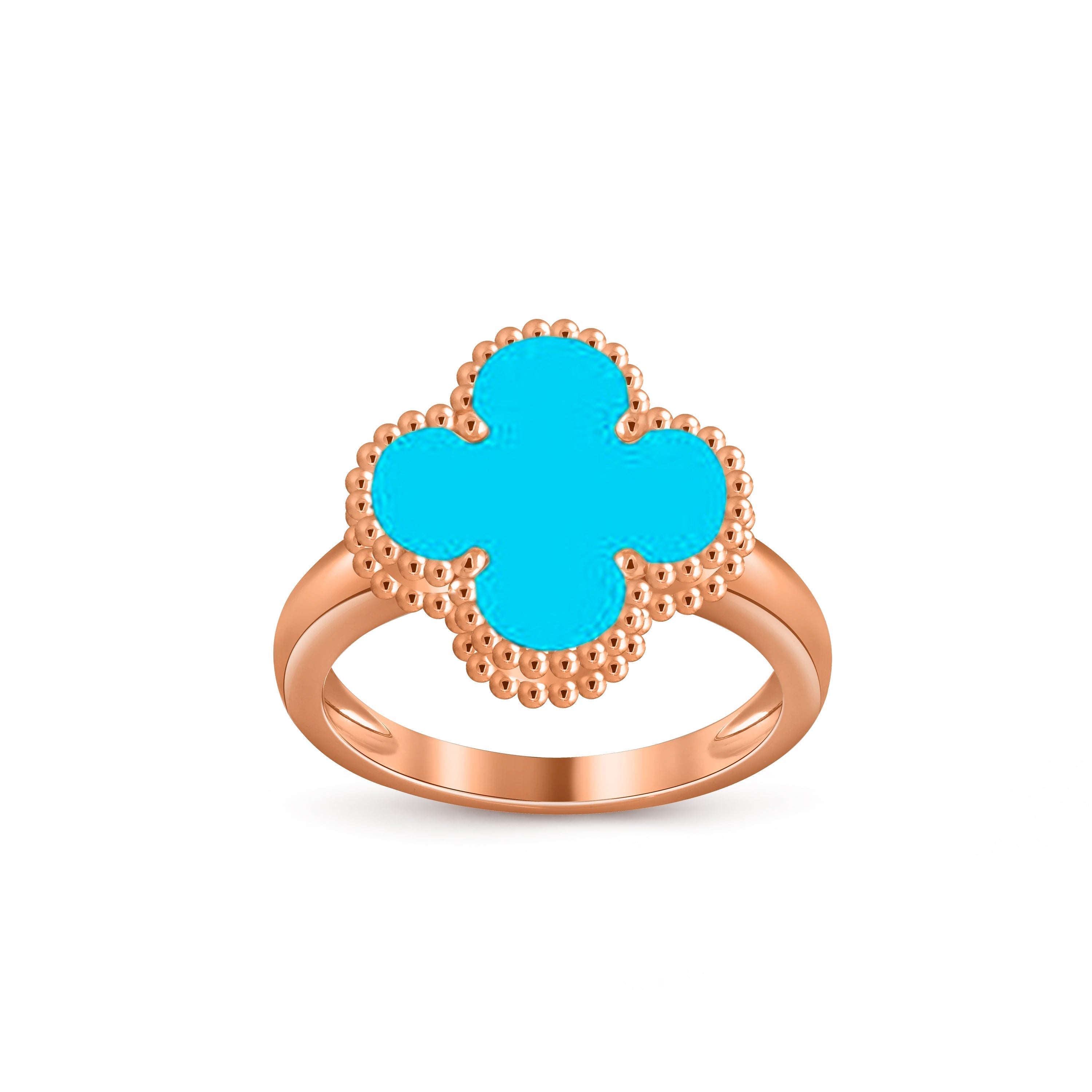 [LUXE JEWELRY]CLOVER RING ROSE GOLD COLLECTION