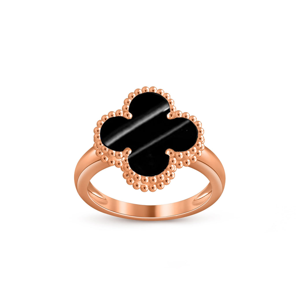 [LUXE JEWELRY]CLOVER RING ROSE GOLD COLLECTION