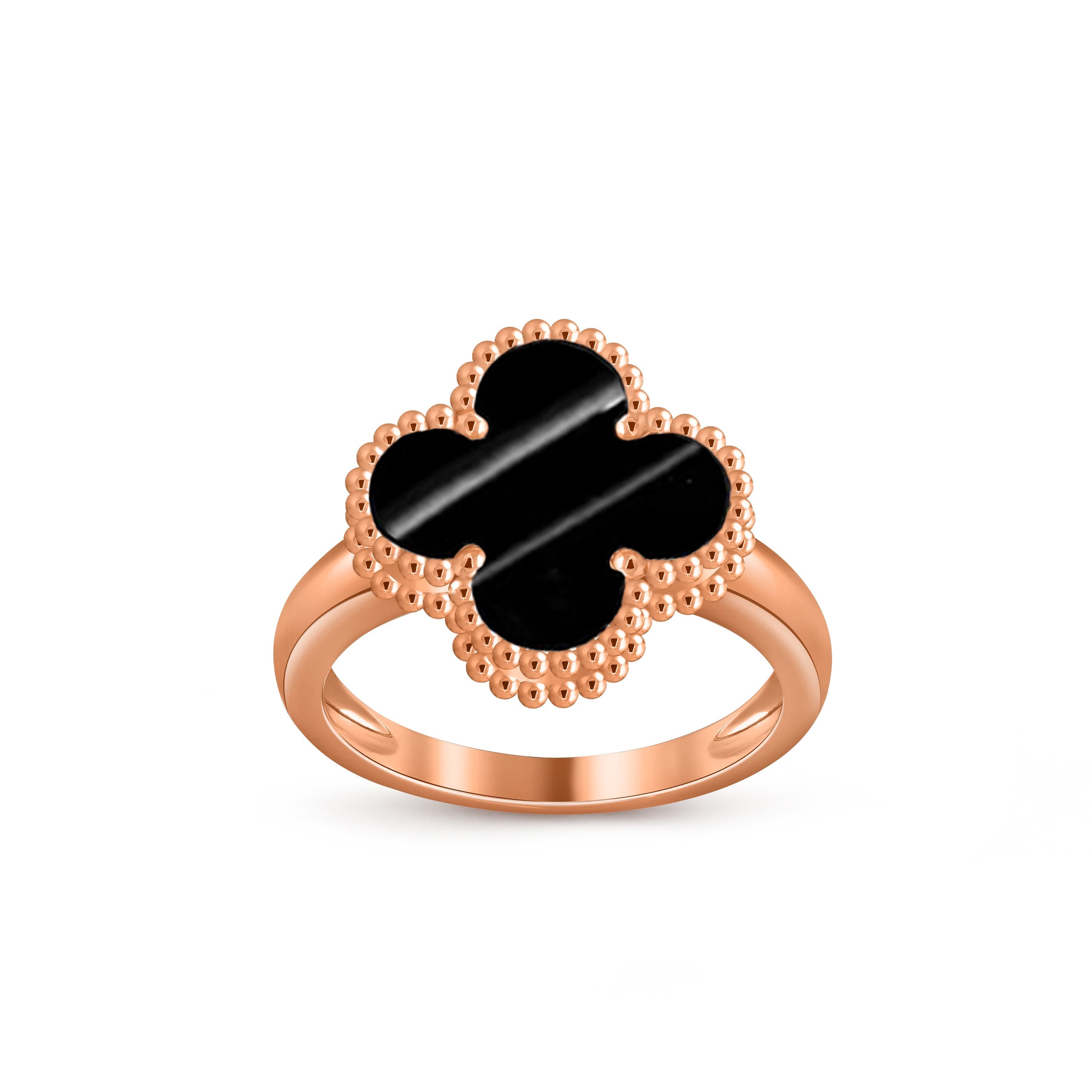 [LUXE JEWELRY]CLOVER RING ROSE GOLD COLLECTION
