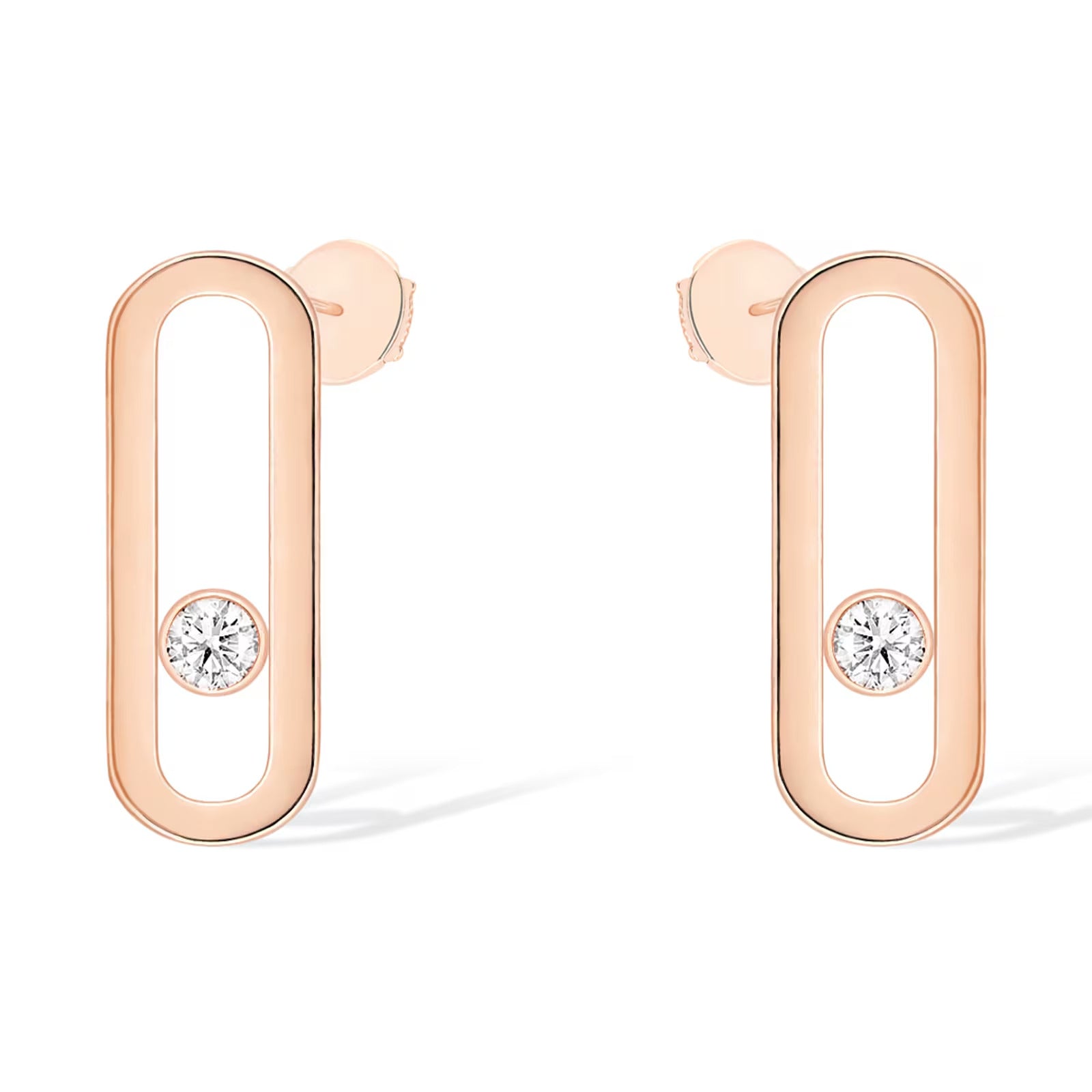 [Luxe Jewellery] MOVE UNO SMALL 1 DIAMOND EARRINGS