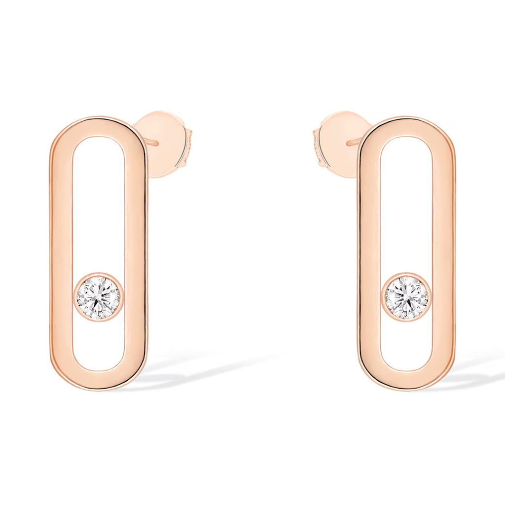 [LUXE JEWELRY]MOVE UNO SMALL 1 DIAMOND EARRINGS