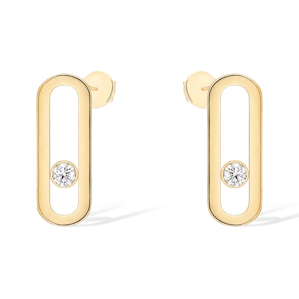 [Luxe Jewellery] MOVE UNO SMALL 1 DIAMOND EARRINGS
