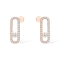 [Luxe Jewellery] MOVE UNO STUD DIAMOND PAVED EARRINGS