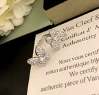 [LUXE JEWELRY]TWIN SILVER BUTTERFLY DIAMOND RING
