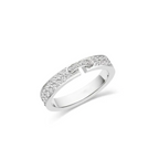 [LUXE JEWELRY]ALLIANCE LIENS VIDENCE PAVED DIAMOND 4MM RING