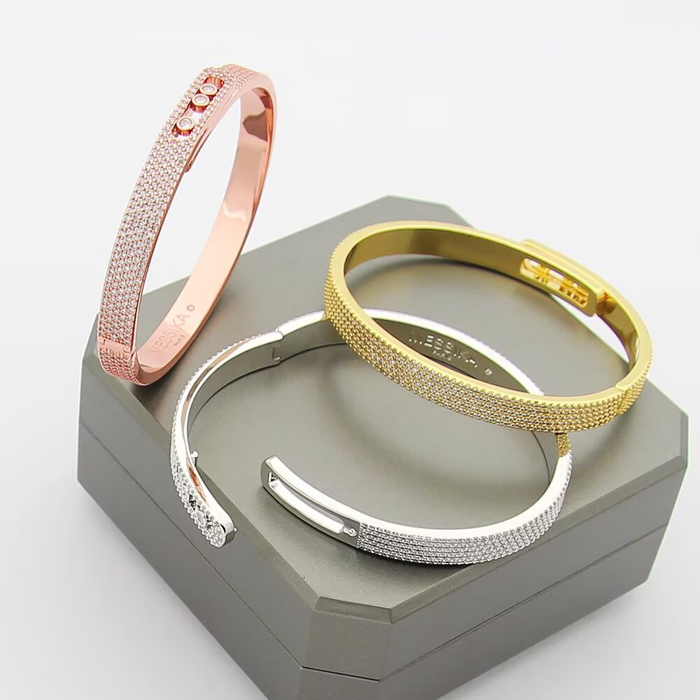 [Luxe Jewellery] Move Noa Full Pavé Diamond Bangle Bracelet