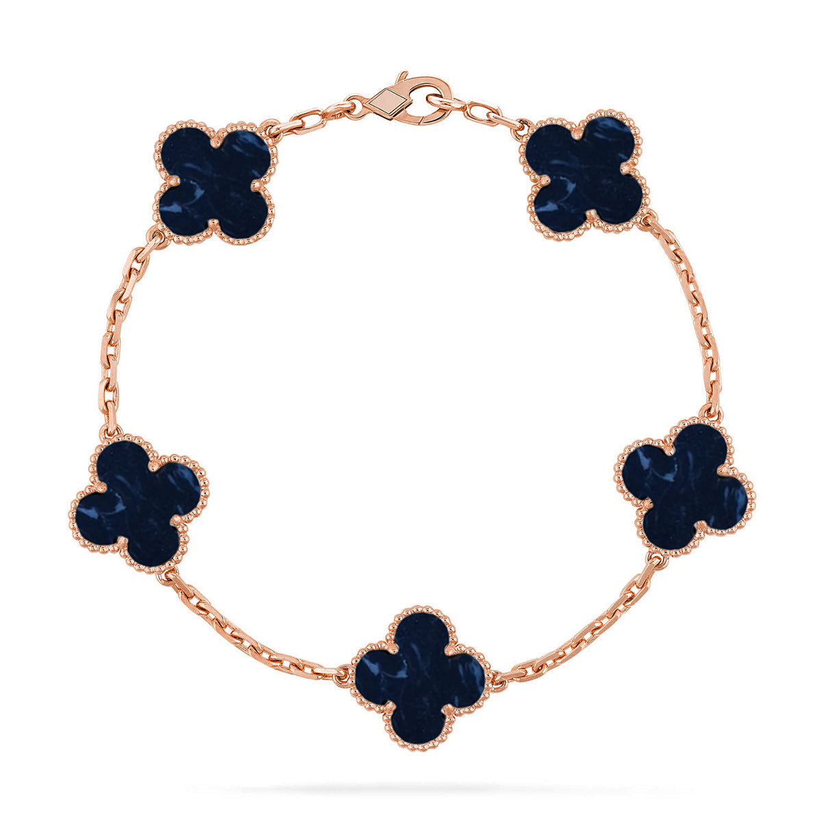[LUXE JEWELRY]CLOVER 5 MOTIF PIETERSITE BRACELET COLLECTION