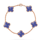 [LUXE JEWELRY]CLOVER 5 MOTIF BLUE VEINS BRACELET COLLECTION