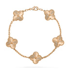 [LUXE JEWELRY] CLOVER 5 MOTIF LASER BRACELET COLLECTION