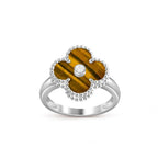 [LUXE JEWELRY]CLOVER SILVER DIOMND RING COLLECTION
