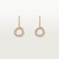 [LUXE JEWELRY] TRINITY HALF DIAMOND  EARRINGS